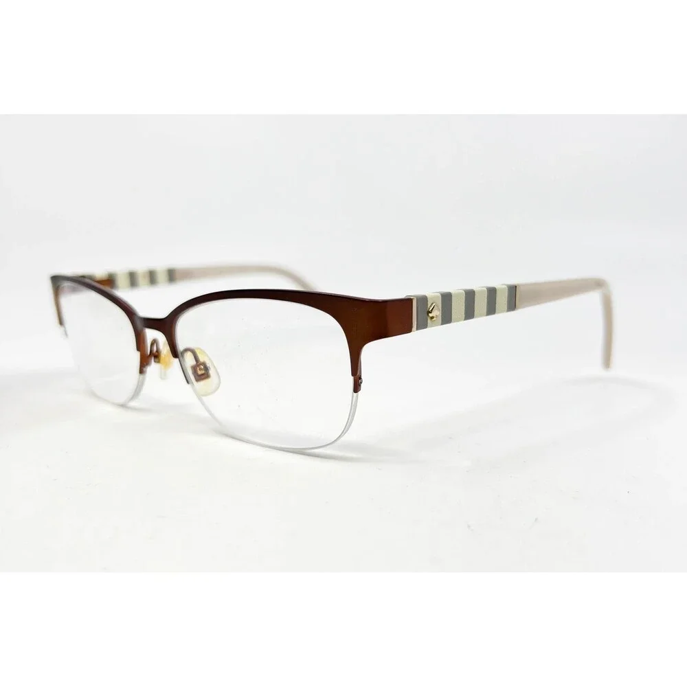 Kate Spade Eyeglasses Womens Brown Valary Cat Eye Striped Temple 51-16-135